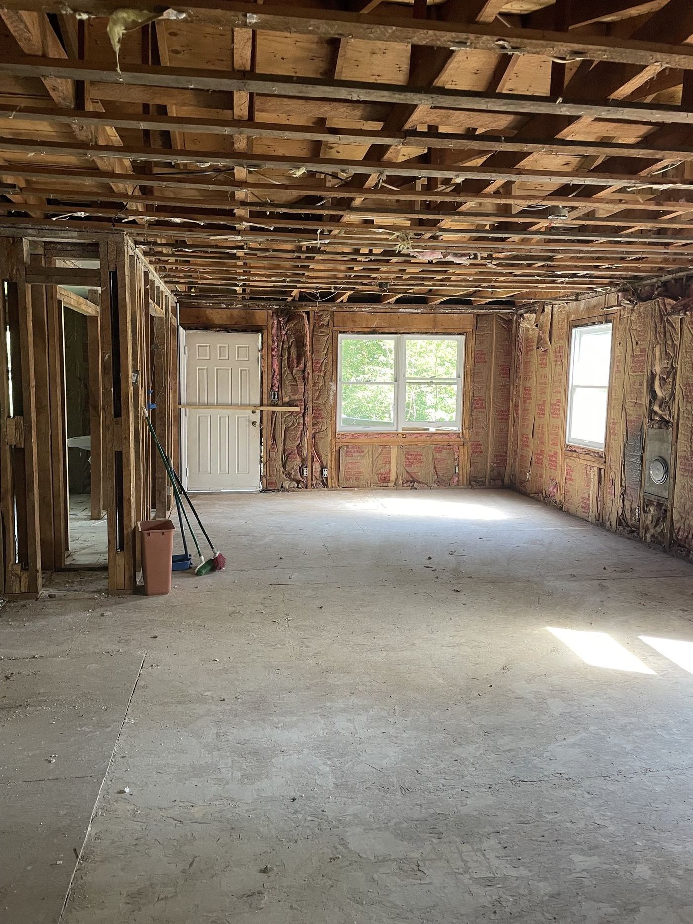 Demolition in progress