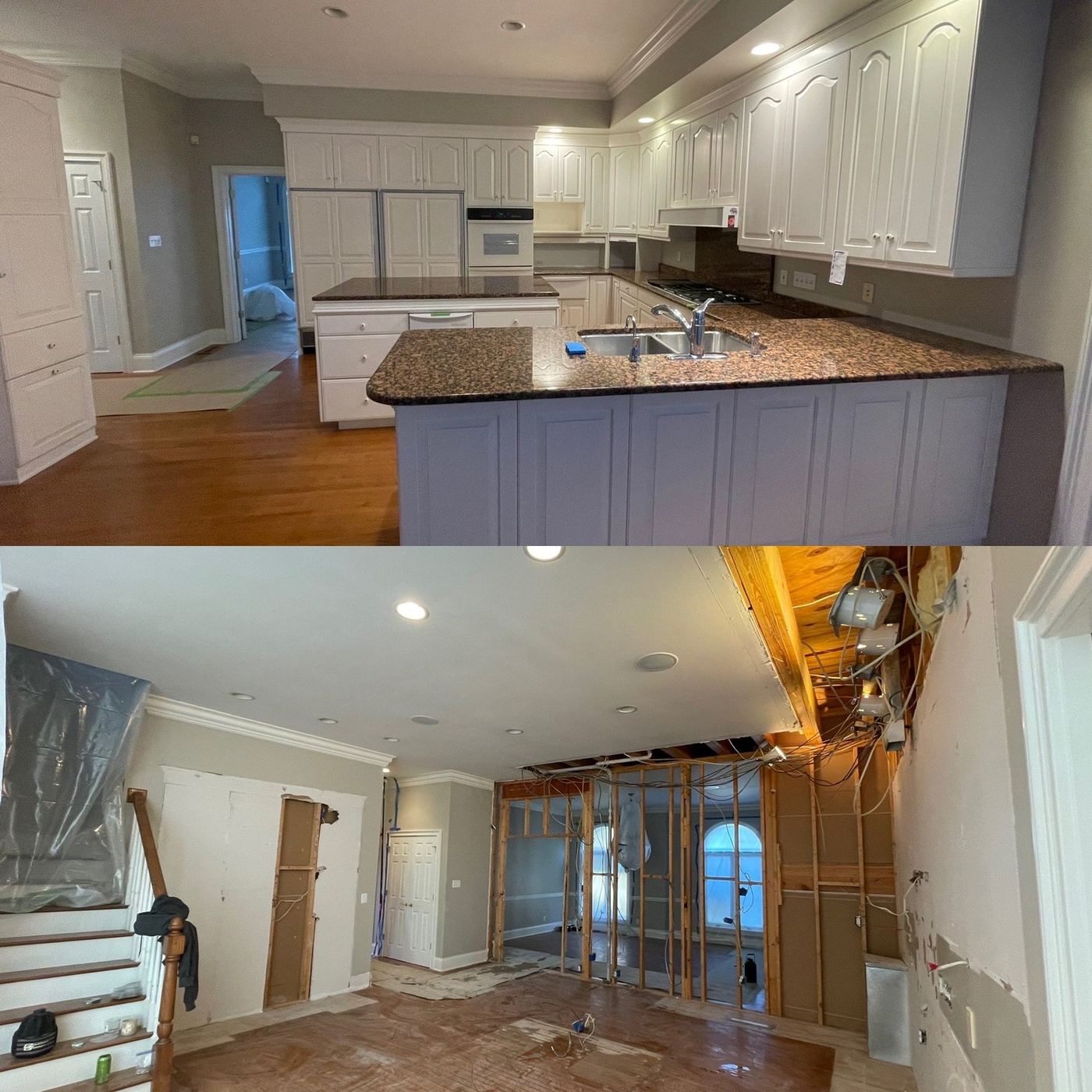 Kitchen strip-out for remodel
