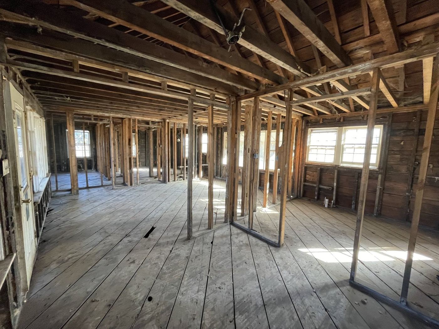 Full interior demolition down to the studs, South Knoxville