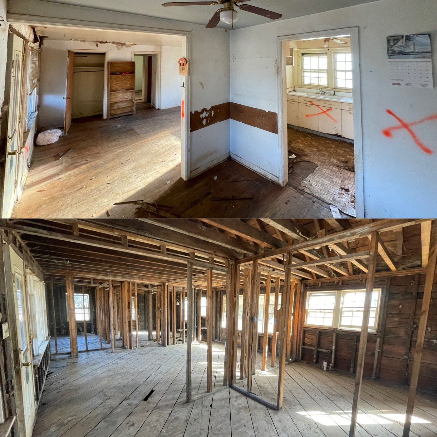 Interior demolition, South Knoxville